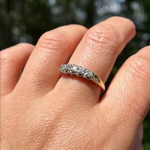 💕SOLD💕14K Two-Toned Diamond Gold Ring